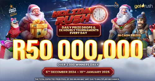 Feel the Holiday Rush & win a share of R50 million