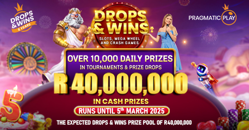 Drops n Wins! up to R40M! 