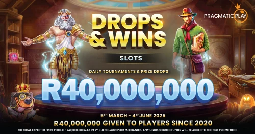 Drops n Wins! Up to R40M! 